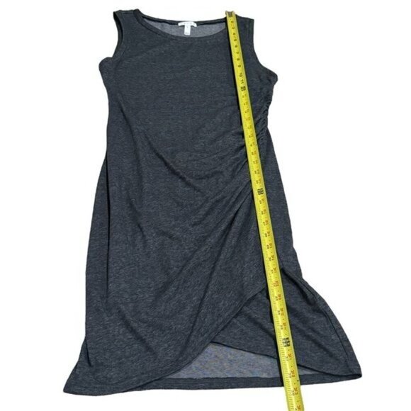 NEW Leith Ruched Bodycon Crossover Tank Dress in Charcoal Summer Comfort Size M - Picture 10 of 11